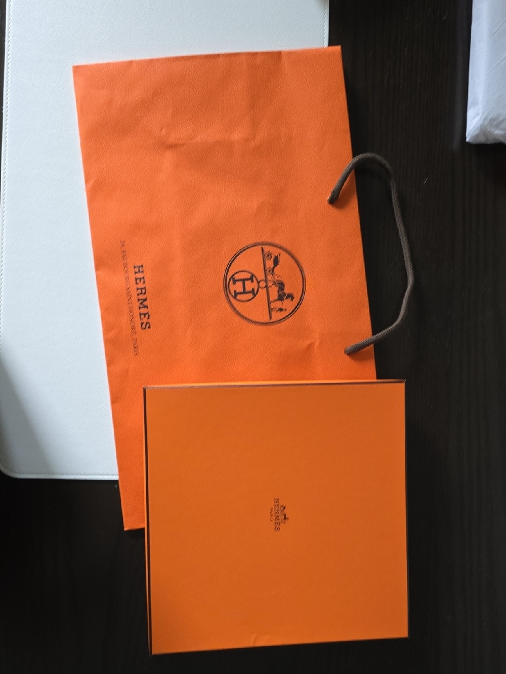 Hermes Orange Gift Bag and Hermes Box Set - Accessory Packaging